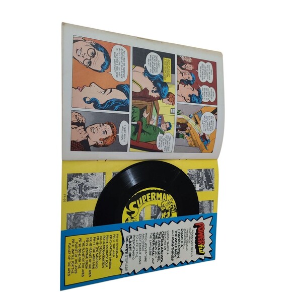 Superman: "Alien Creatures"-Book and Record Set #Pr28 (Peter Pan 1975) - Picture 4 of 10